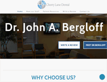 Tablet Screenshot of cherrylanedental.com